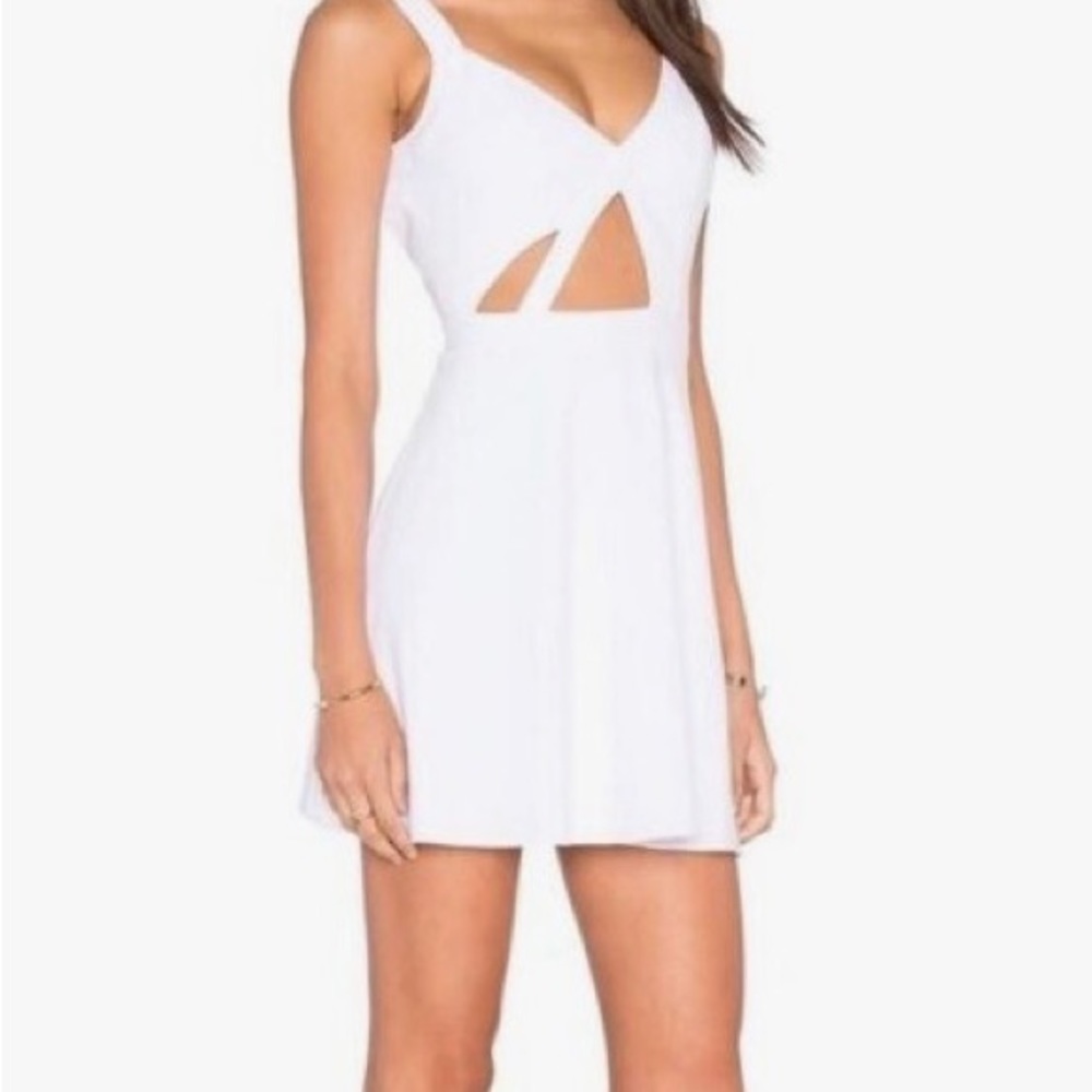 Revolve NBD x Naven cut out white dress nwt XS